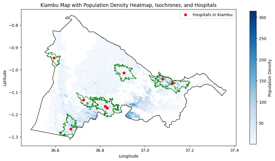 Isochrone Map